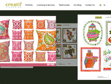 Tablet Screenshot of creatiflicensing.com